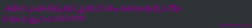 Roshida Valentines Font – Purple Fonts on Black Background