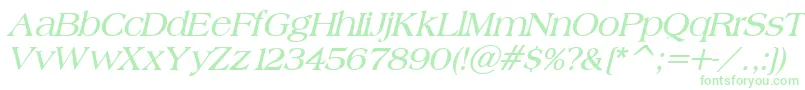 BroadsheetLdoBoldItalic Font – Green Fonts on White Background