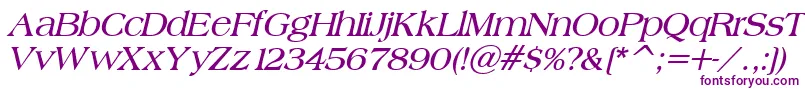 BroadsheetLdoBoldItalic Font – Purple Fonts on White Background