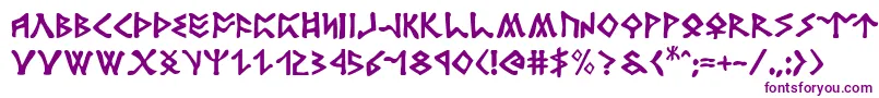 rosicrucian Font – Purple Fonts on White Background