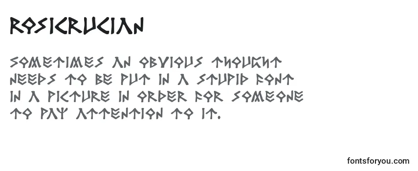 Schriftart Rosicrucian (139142)