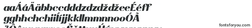 Rossanova BlackItalic-fontti – slovakian fontit