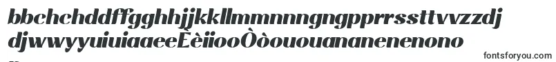 Rossanova BlackItalic-fontti – kreolilaiset fontit