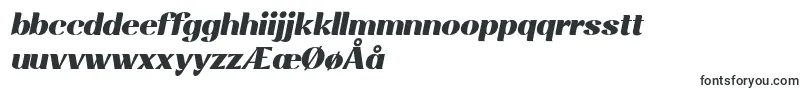 Rossanova BlackItalic-fontti – tanskankieliset fontit