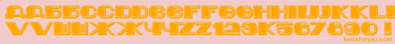 More about Jurij Font Jurij Font – Orange Fonts on Pink Background