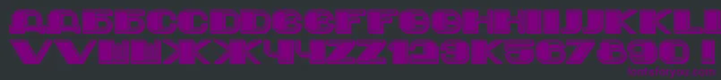 Weitere Informationen zur Jurij-Schriftart Jurij-Schriftart – Violette Schriften auf schwarzem Hintergrund