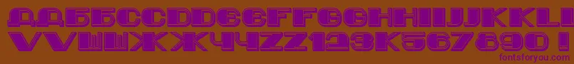 Jurij Font – Purple Fonts on Brown Background