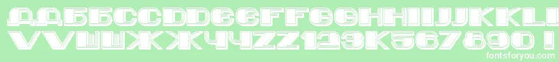 Jurij Font – White Fonts on Green Background