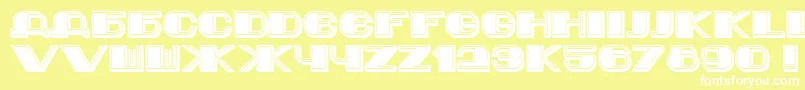 Jurij Font – White Fonts on Yellow Background