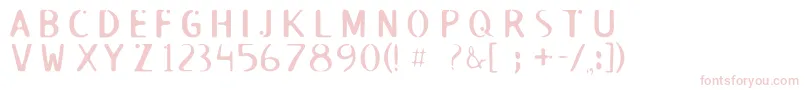 Roswell Font – Pink Fonts on White Background
