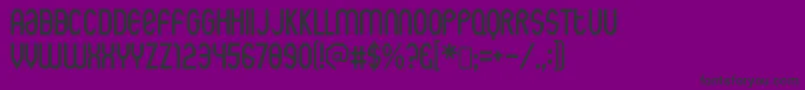 フォントrothwell army – 紫の背景に黒い文字