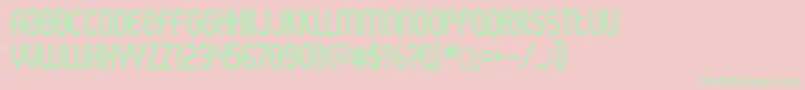 rothwell army Font – Green Fonts on Pink Background