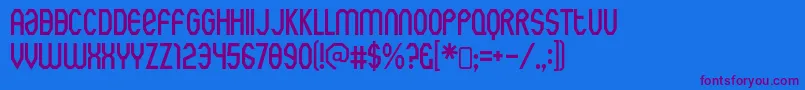 rothwell army Font – Purple Fonts on Blue Background