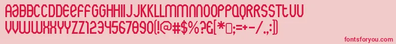 rothwell army Font – Red Fonts on Pink Background