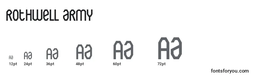 Rothwell army Font Sizes