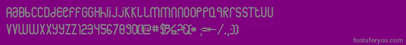 フォントrothwell – 紫の背景に灰色の文字