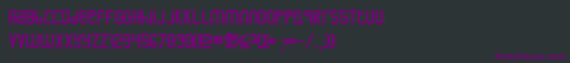 rothwell Font – Purple Fonts on Black Background