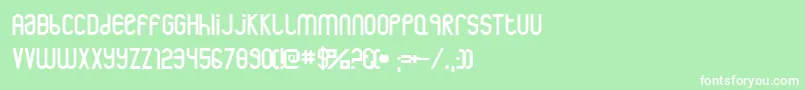 rothwell Font – White Fonts on Green Background