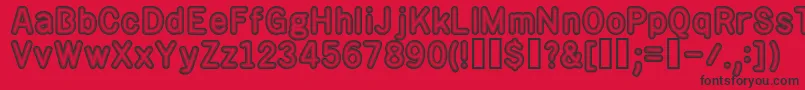 rotos    Font – Black Fonts on Red Background