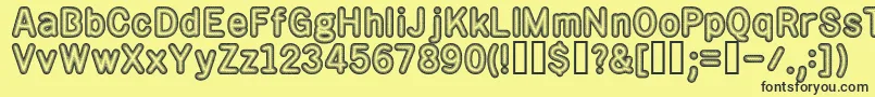 rotos    Font – Black Fonts on Yellow Background
