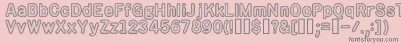 rotos    Font – Gray Fonts on Pink Background