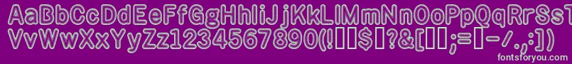 Fonte rotos    – fontes verdes em um fundo violeta