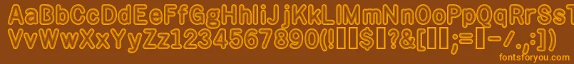 rotos    Font – Orange Fonts on Brown Background