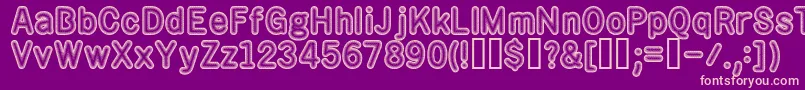 rotos    Font – Pink Fonts on Purple Background