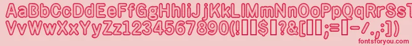 rotos    Font – Red Fonts on Pink Background