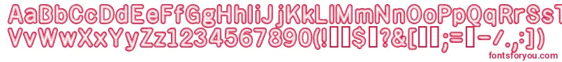 rotos    Font – Red Fonts on White Background