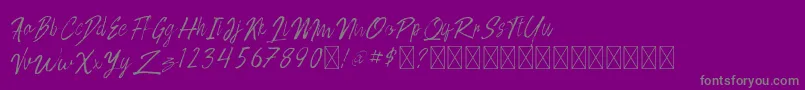 Rotove   Personal Use Font – Gray Fonts on Purple Background