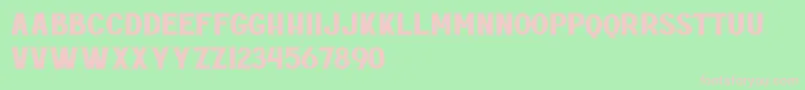 Rottely Free Personal Use Font – Pink Fonts on Green Background
