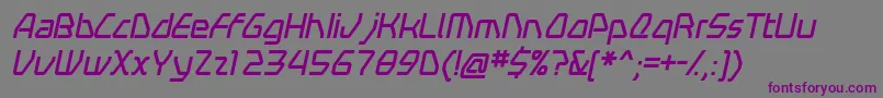 Шрифт SwerveItalic – фиолетовые шрифты на сером фоне
