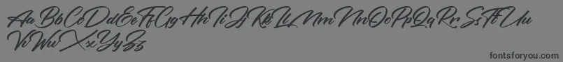 Rotterdalle Personal Use Only-Schriftart – Schwarze Schriften auf grauem Hintergrund