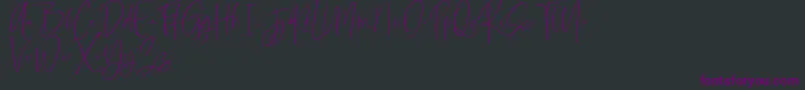 Rotterdam Demo Font – Purple Fonts on Black Background