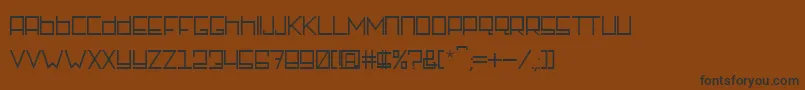 Rotterdamz Regular Font – Black Fonts on Brown Background