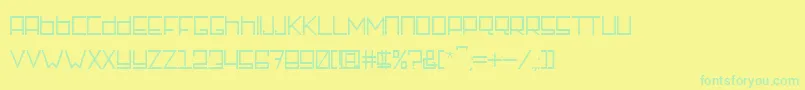 Rotterdamz Regular Font – Green Fonts on Yellow Background