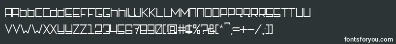 フォントRotterdamz Regular – 白い文字