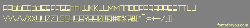 Rotterdamz Regular Font – Yellow Fonts on Gray Background