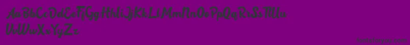 Rotterin Demo Font – Black Fonts on Purple Background