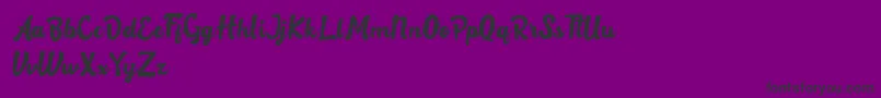 Rotterin Demo Font – Black Fonts on Purple Background