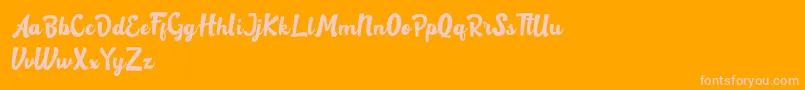 More about Rotterin Demo Font Rotterin Demo Font – Pink Fonts on Orange Background