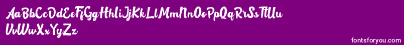 Rotterin Demo Font – White Fonts on Purple Background