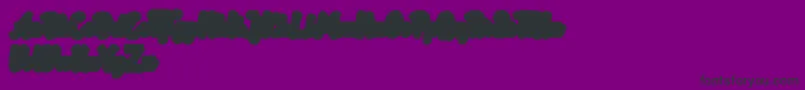 フォントRotterin Extrude Demo – 紫の背景に黒い文字