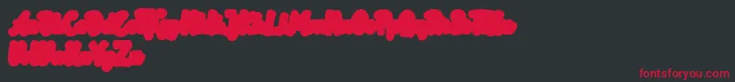 Rotterin Extrude Demo Font – Red Fonts on Black Background