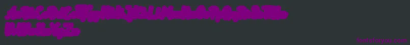 Rotterin Extrude Demo Font – Purple Fonts on Black Background