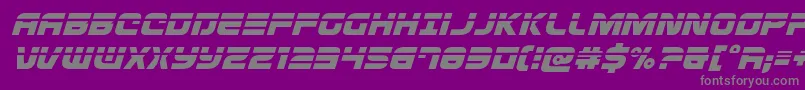Defconzerolaserital Font – Gray Fonts on Purple Background