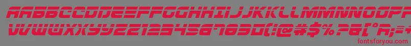 Defconzerolaserital-Schriftart – Rote Schriften auf grauem Hintergrund