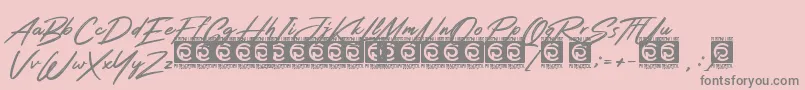 Подробнее о шрифте Rotters PersonalUse Шрифт Rotters PersonalUse – серые шрифты на розовом фоне