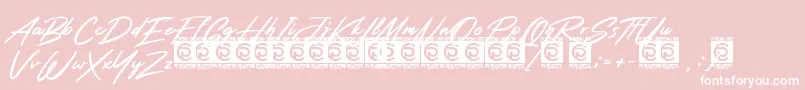 Rotters PersonalUse Font – White Fonts on Pink Background